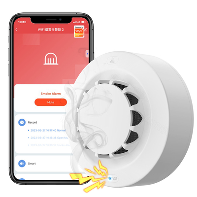 Tuya WiFi έξυπνος συναγερμός καπνού ανιχνευτής προστασία από πυρκαγιά 90db καπνόσπιτο συνδυασμός συναγερμός πυρκαγιάς οικιακό σύστημα ασφαλείας