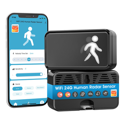 WiFi Ανθρώπινη παρουσία 24G ραντάρ MmWave ανίχνευση Tuya APP έξυπνο σπίτι με αναπνοή αισθητήρα κίνησης φωτός χιλιοστόμετρο κύμα ραντάρ ανίχνευση σώματος