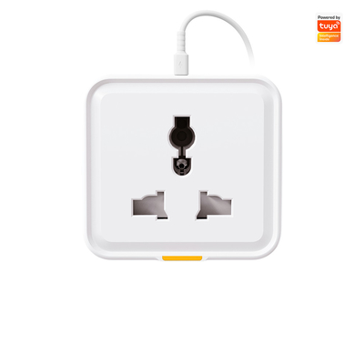 Tuya Smart Home Plug: Παγκόσμια πρίζα προσαρμογέα ταξιδιού WiFi RF433 τύπου C 16A με έλεγχο εφαρμογών, συμβατότητα φωνητικού βοηθού και παρακολούθηση ενέργειας