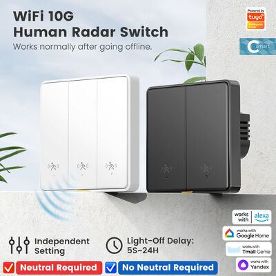 Αγορά Tuya WiFi Έξυπνος Αισθητήρας Κίνησης Ραντάρ 10G για Άνθρωπο Διακόπτης Φωτισμού Τοίχου EU Χωρίς Ουδέτερο APP Τηλεχειριστήριο Φωνητικός Χρονοδιακόπτης Έλεγχος Συναγερμού για Έξυπνο Σπίτι ηλεκτρονική κατασκευή