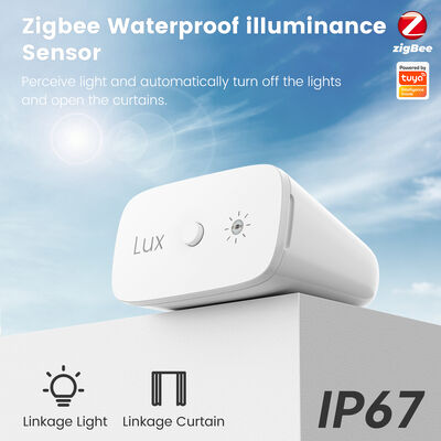 buy Αισθητήρας φωτεινότητας Zigbee Tuya Smart Home, ανίχνευση φωτεινότητας φωτός, αισθητήρας DIY, συνδεδεμένο κουρτίνα, IP67 αδιάβροχο και ανθεκτικό στη σκόνη ηλεκτρονική κατασκευή