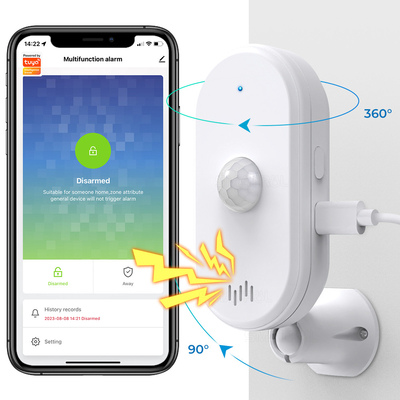 Καλή τιμή Tuya Smart Wifi Pir Αισθητήρα κίνησης Συστήματα ασφαλείας στο σπίτι Ανιχνευτής συναγερμού Εφαρμογή τηλεχειρισμού Χρονολόγηση Ενεργοποίηση σε απευθείας σύνδεση