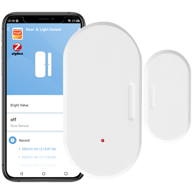 Καλή τιμή Tuya Smart Zigbee Door Sensor+Light Sensor φωτισμός ανιχνευτής φωτεινότητας παράθυρο συρτάρι ασύρματο ανοιχτό/κλειστό 2 σε 1 σε απευθείας σύνδεση