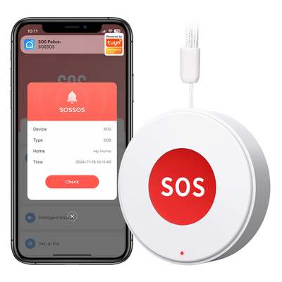 Καλή τιμή Tuya WIFI Smart SOS Call Button Ασύρματος φροντιστής Πέιτζερ Smart Call System Νοσηλευτής που καλεί Γηραιότερους Προειδοποιεί ασθενείς Σύστημα βοήθειας Smart Life σε απευθείας σύνδεση
