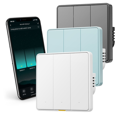 Καλή τιμή Το Tuya WiFi RF433 Smart Wall Switch, 110-250V, δεν απαιτείται ουδέτερο καλώδιο, φωνητικό έλεγχο με Alexa, Google Home, Tmall Genie και χαρακτηριστικά συγχρονισμού εφαρμογών σε απευθείας σύνδεση