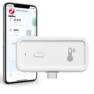 Καλή τιμή Tuya Zigbee Wifi Υψόμετρο υγρασίας θερμοκρασίας Smart Hygrometer Θερμόμετρο Ασύρματο Ηλεκτρονικό Υψόμετρο Monitor Smart Indoor Συμβατό με την Alexa Google Assistant σε απευθείας σύνδεση