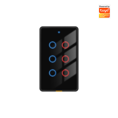 Καλή τιμή Tuya Smart WiFi 6 Gang Light Switch Χωρίς ουδέτερο καλώδιο, χρονολόγηση, φωνητικό έλεγχο, RF433, συμβατό με την Alexa & Google Home σε απευθείας σύνδεση